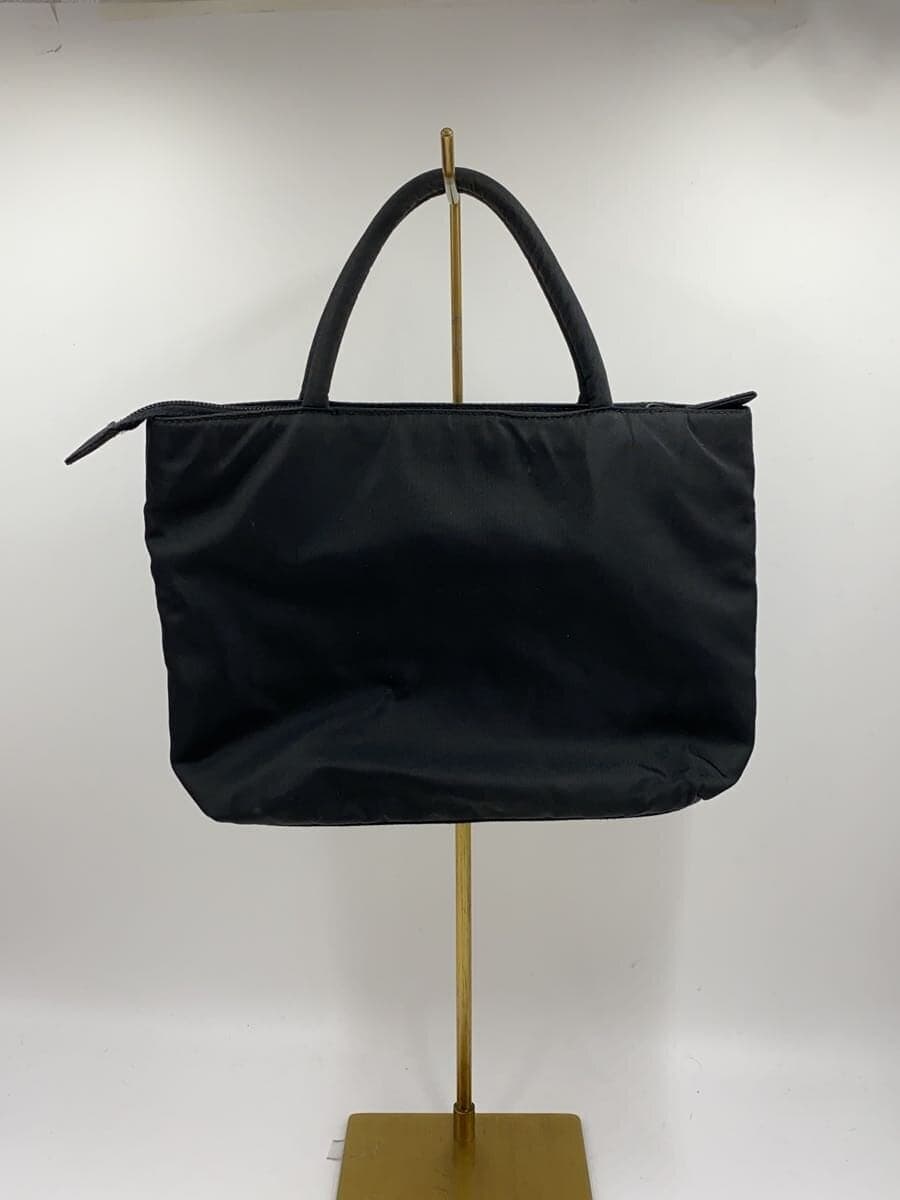 PRADA handbag nylon black plain 3