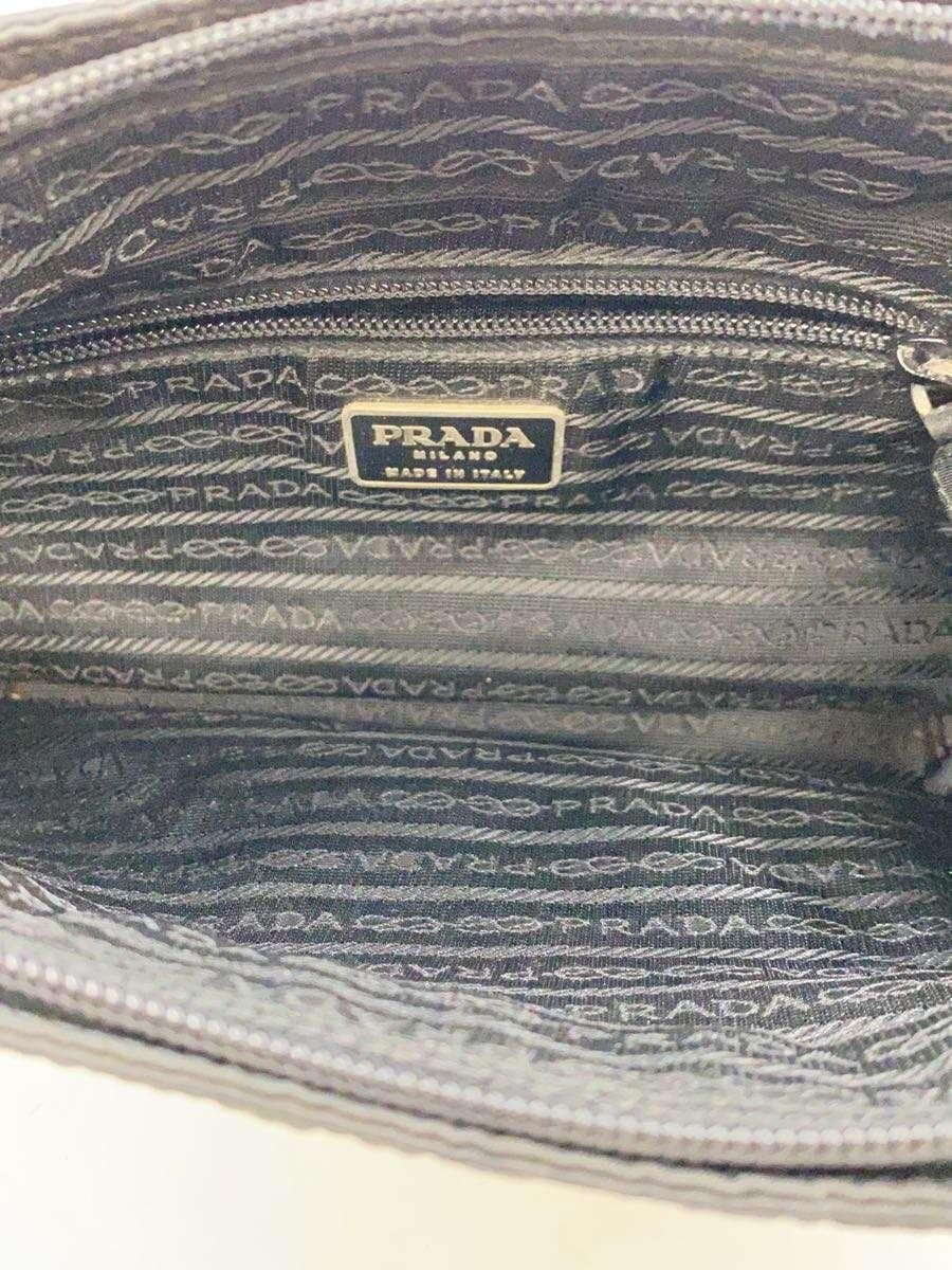 PRADA handbag nylon black plain 6