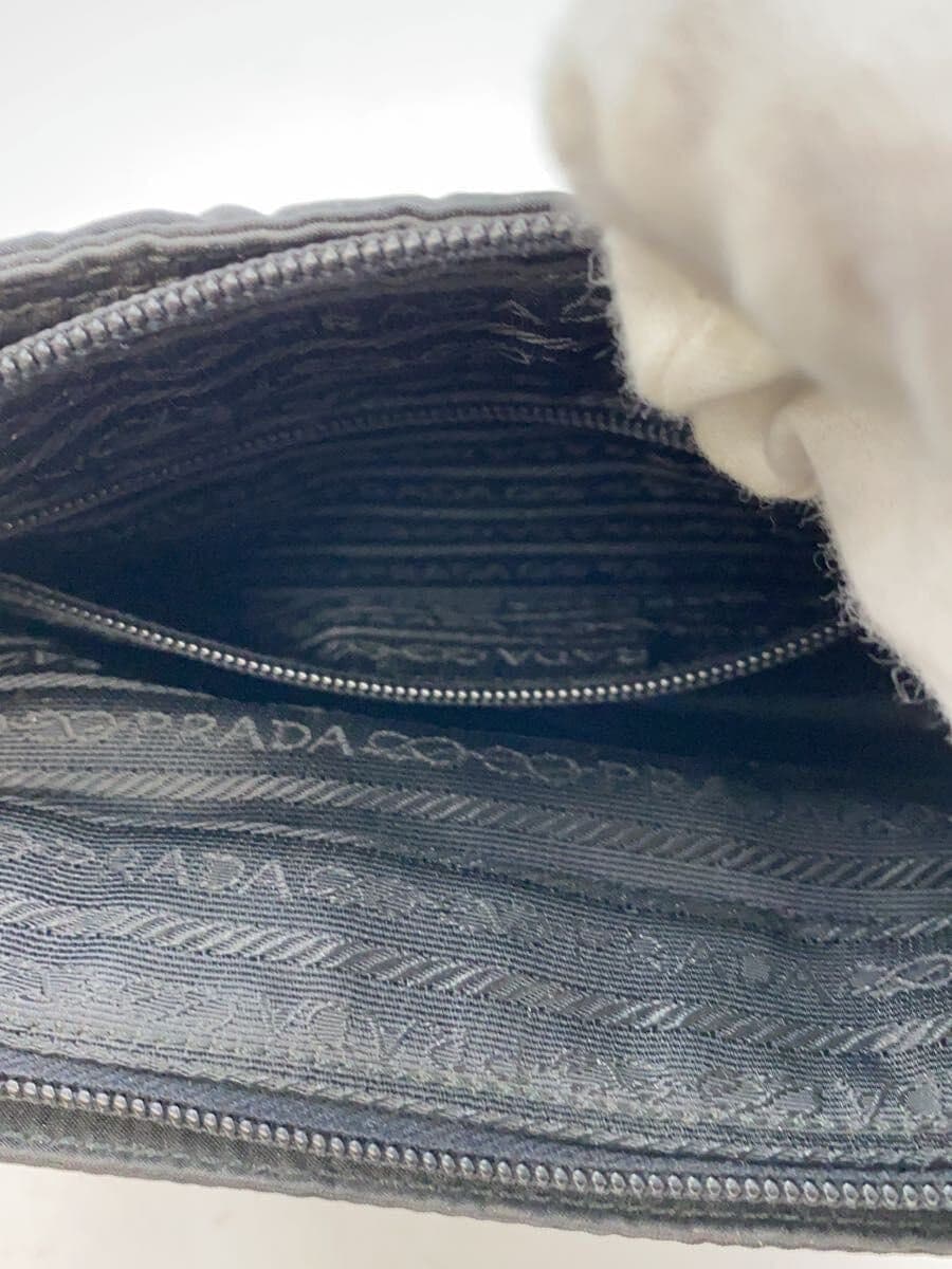 PRADA handbag nylon black plain 7