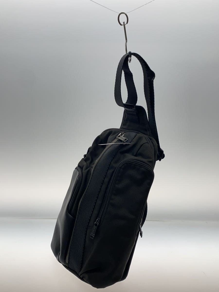 TUMI Shoulder Bag Leather BLK Solid 2