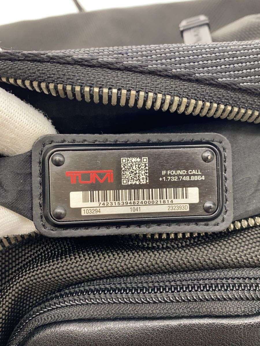 TUMI Shoulder Bag Leather BLK Solid 5