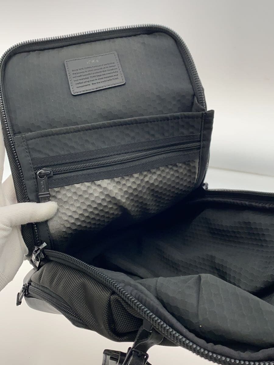 TUMI Shoulder Bag Leather BLK Solid 6