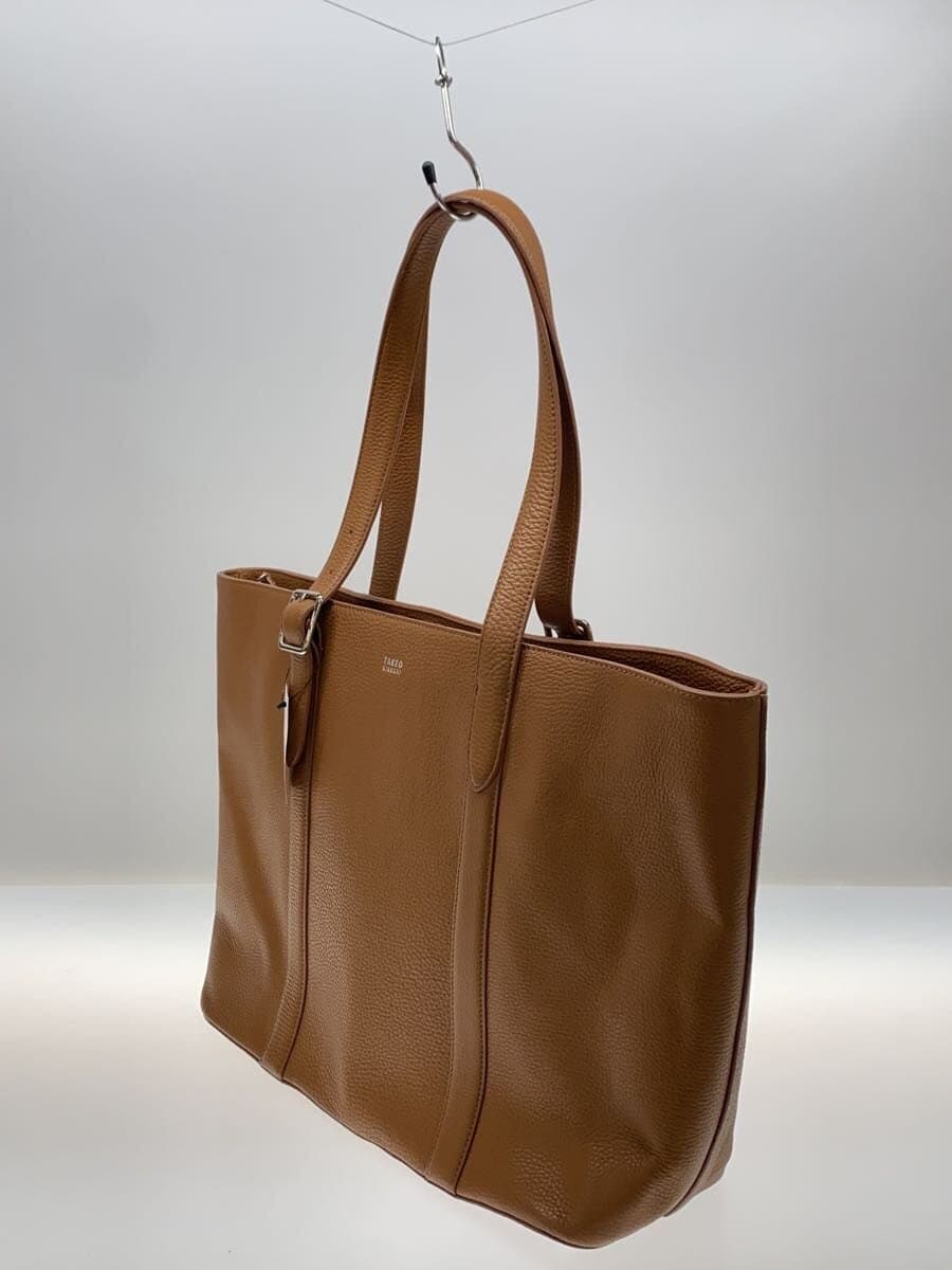 TAKEO KIKUCHI Tote Bag Leather BRW Solid 2