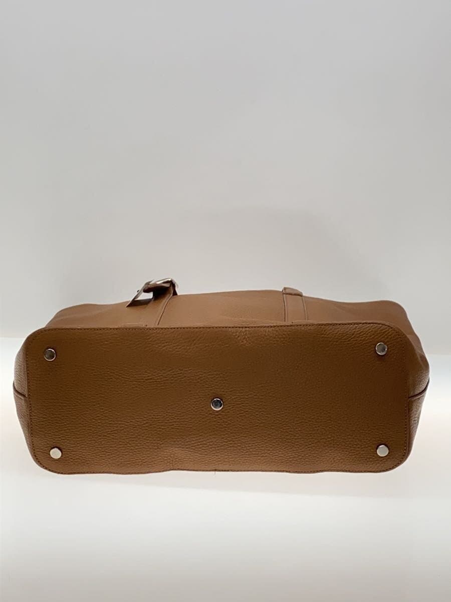 TAKEO KIKUCHI Tote Bag Leather BRW Solid 4