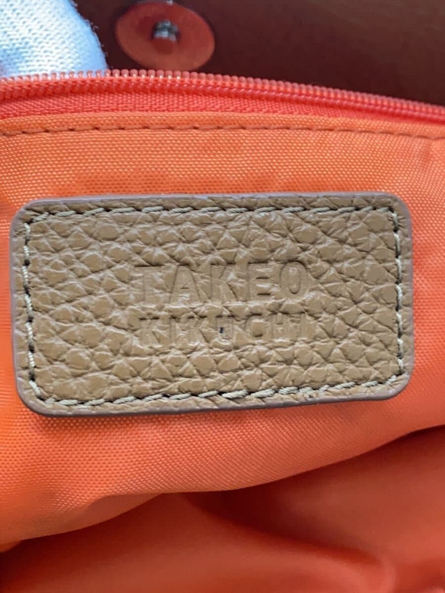 TAKEO KIKUCHI Tote Bag Leather BRW Solid 5