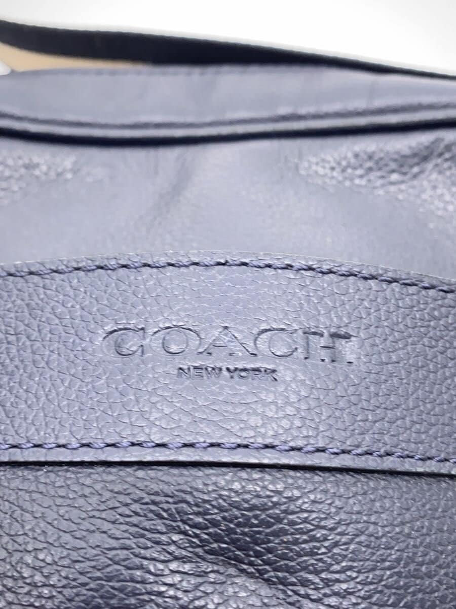 COACH Shoulder Bag - All Leather Leather NVY F54782 5