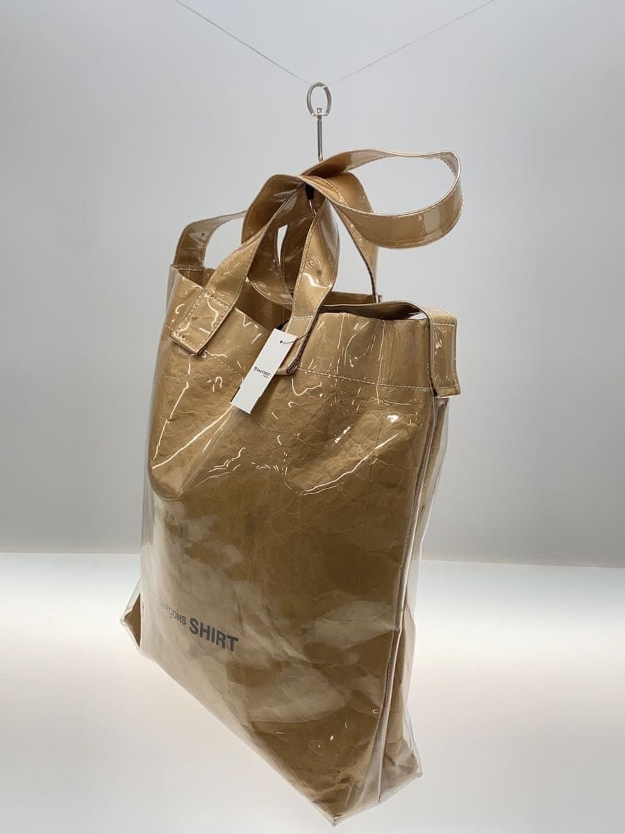 COMME des GARCONS SHIRT18AW Tote Bag PVC BEG Solid S26611 2