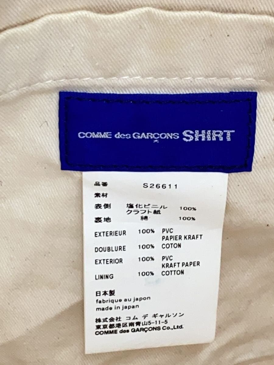 COMME des GARCONS SHIRT18AW Tote Bag PVC BEG Solid S26611 5