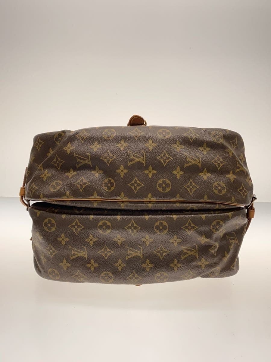 LOUIS VUITTON 1) Somer 35 Monogram Canvas Leather BRW Allover Pattern M42254 4