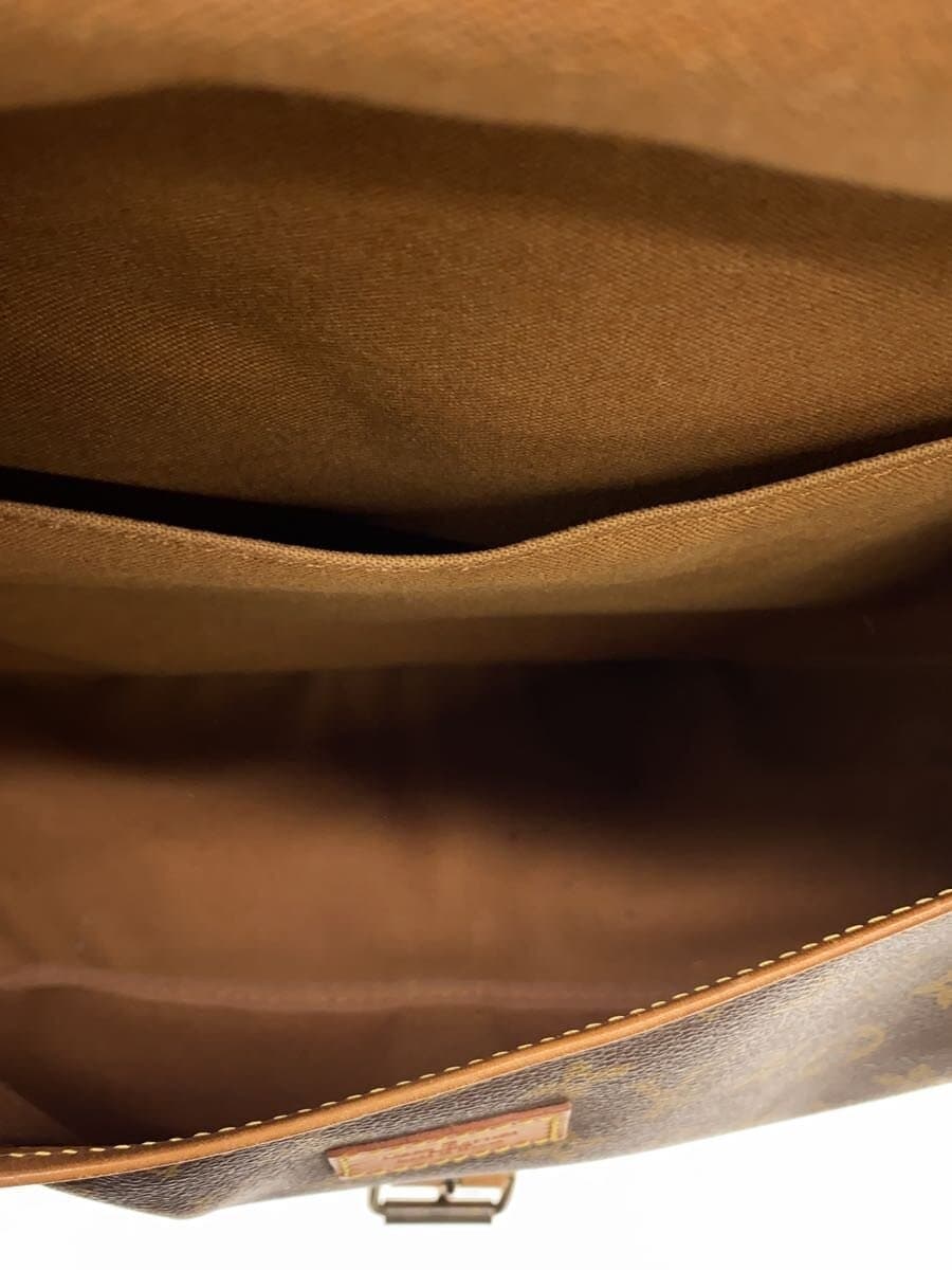 LOUIS VUITTON 1) Somer 35 Monogram Canvas Leather BRW Allover Pattern M42254 6