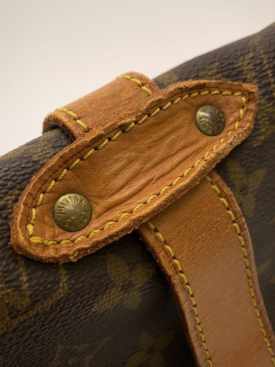 LOUIS VUITTON 1) Somer 35 Monogram Canvas Leather BRW Allover Pattern M42254 7