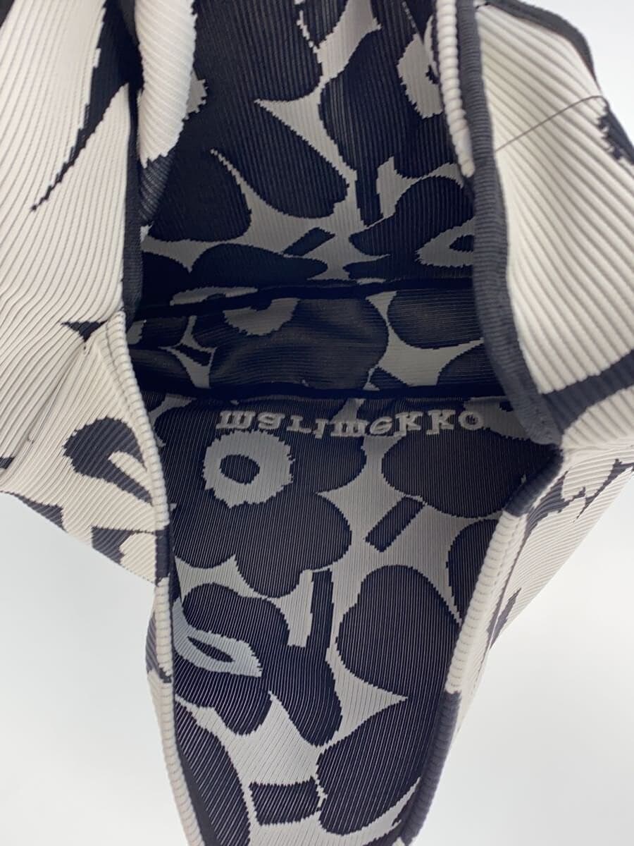 Marimekko knitted bag large Unikko Polyester BLK Floral pattern 6