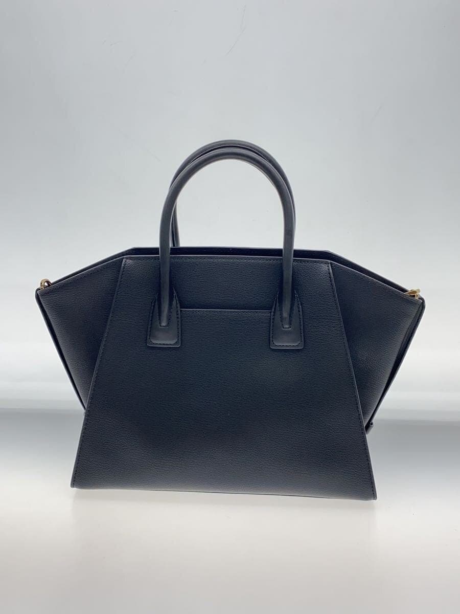 MICHAEL KORS Handbag Leather Black Plain CE-2302 3