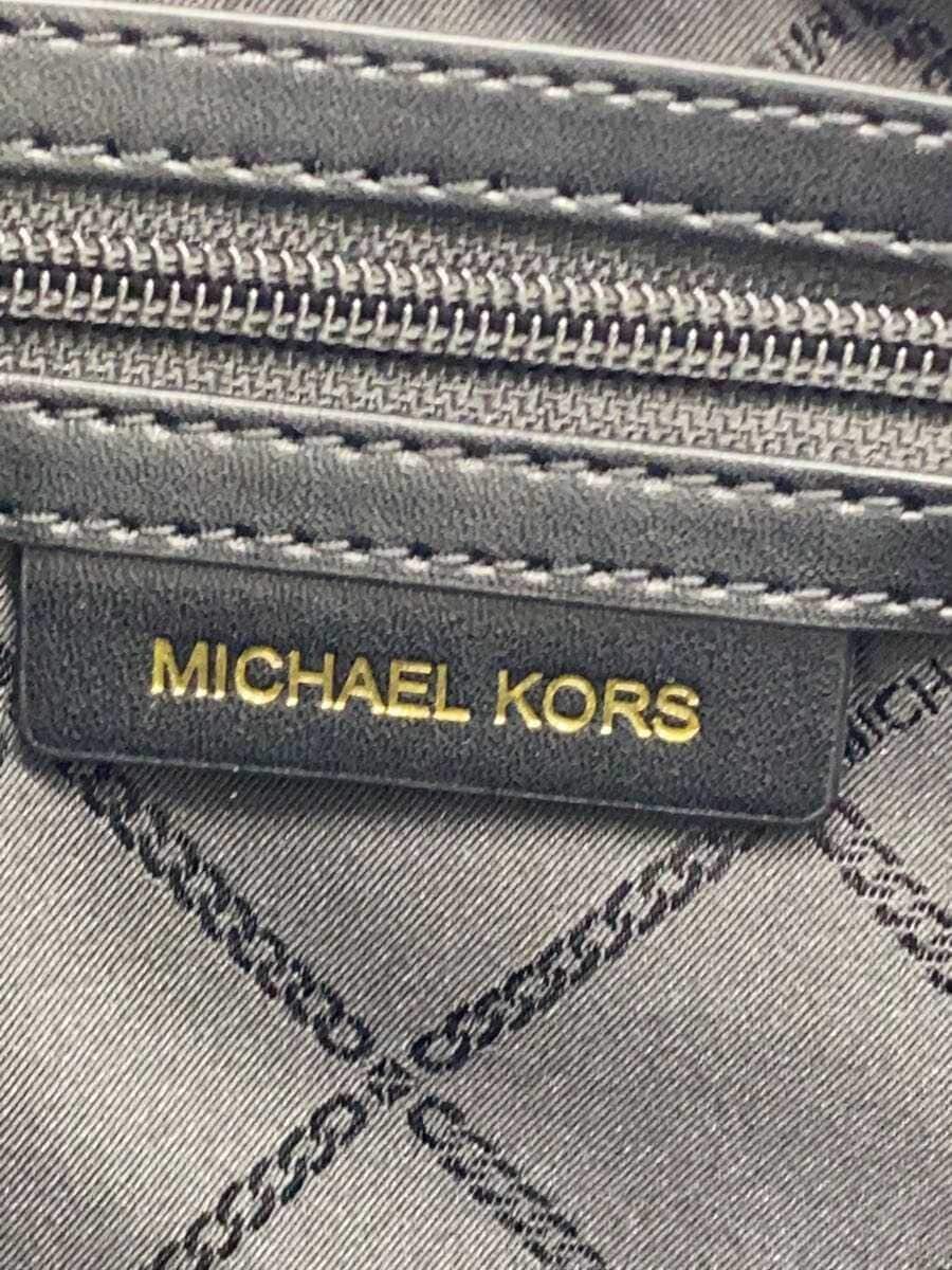 MICHAEL KORS Handbag Leather Black Plain CE-2302 5