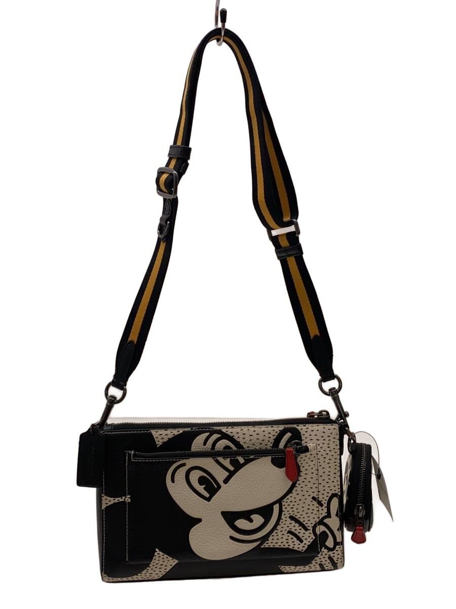 COACH shoulder bag leather CRM all-over pattern C6913