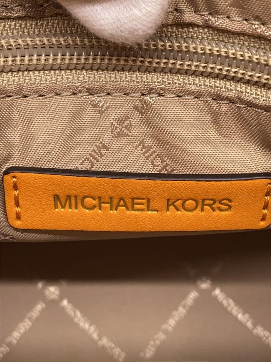 MICHAEL KORS shoulder bag leather YLW all-over pattern 35h0gu5s1b 5