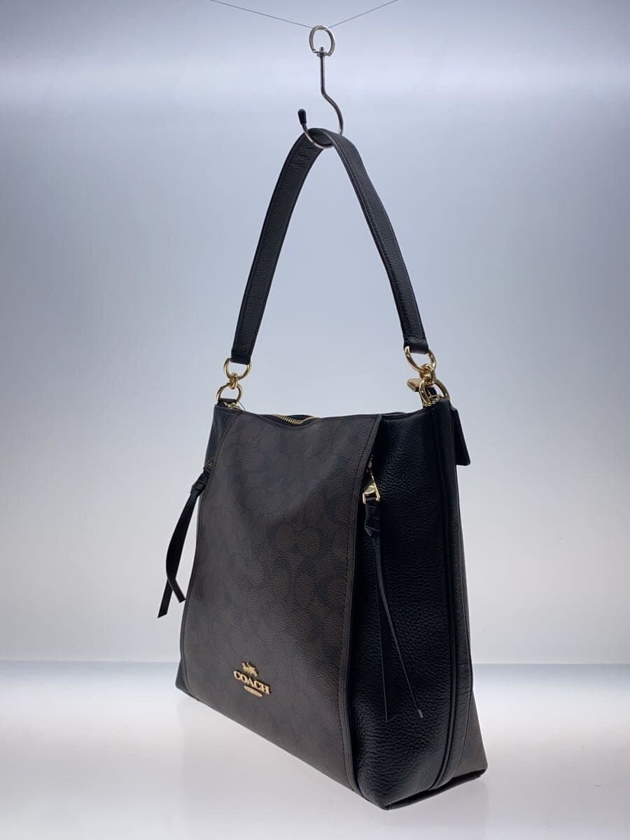 COACH shoulder bag leather BRW all-over pattern F79993 2