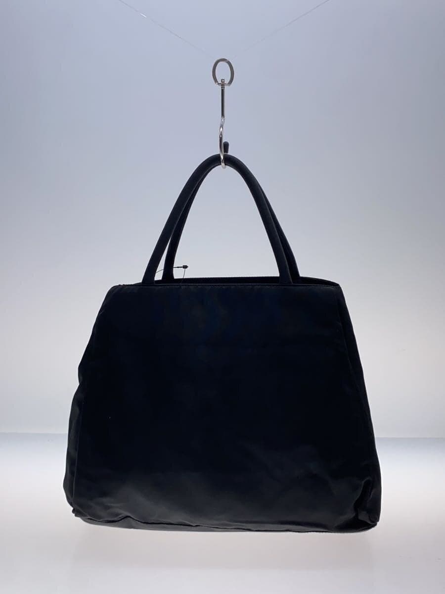 PRADA handbag nylon black plain 3