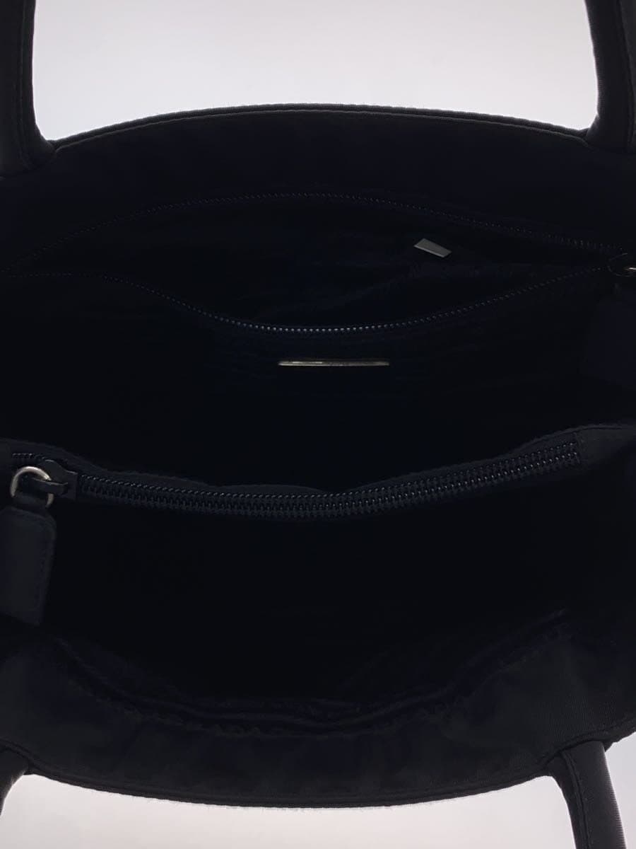 PRADA handbag nylon black plain 6
