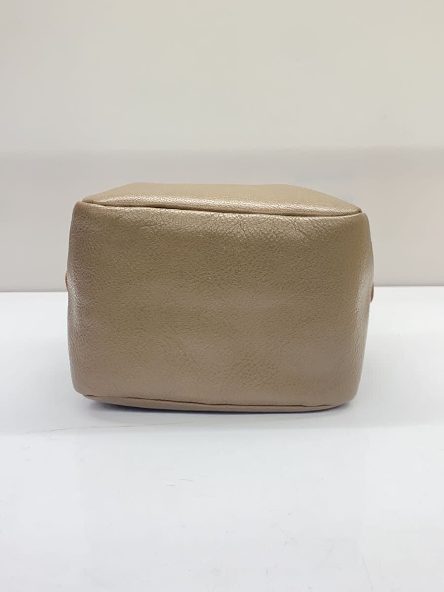 IL BISONTE Handbag Leather Beige Solid 4