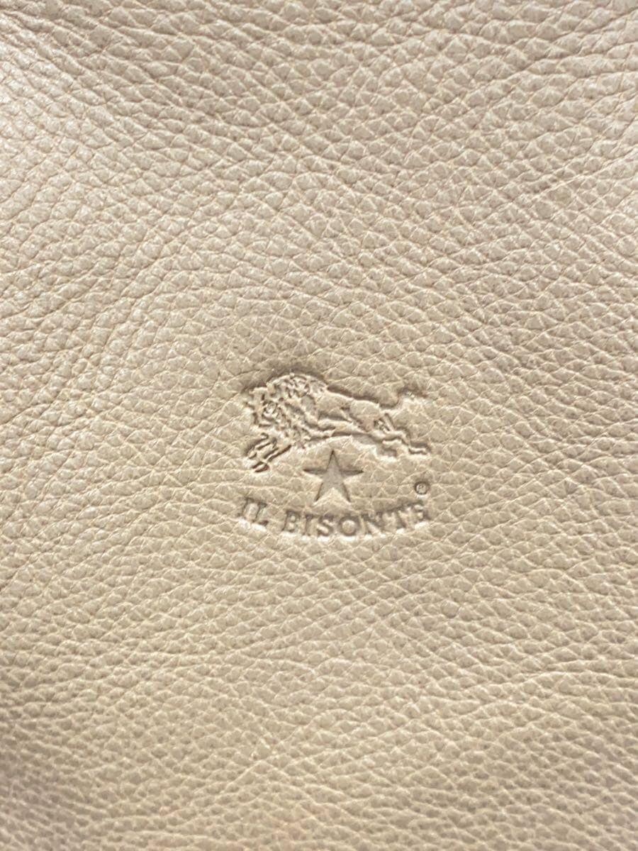 IL BISONTE Handbag Leather Beige Solid 5