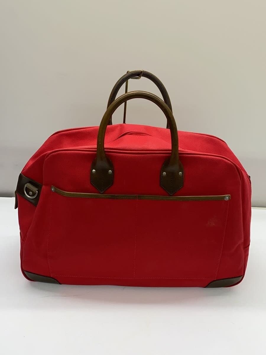 Inujirushi Kaban Made Workshop Boston Bag Red Solid 3