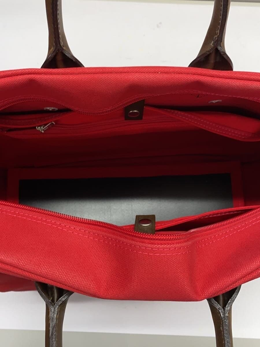 Inujirushi Kaban Made Workshop Boston Bag Red Solid 6