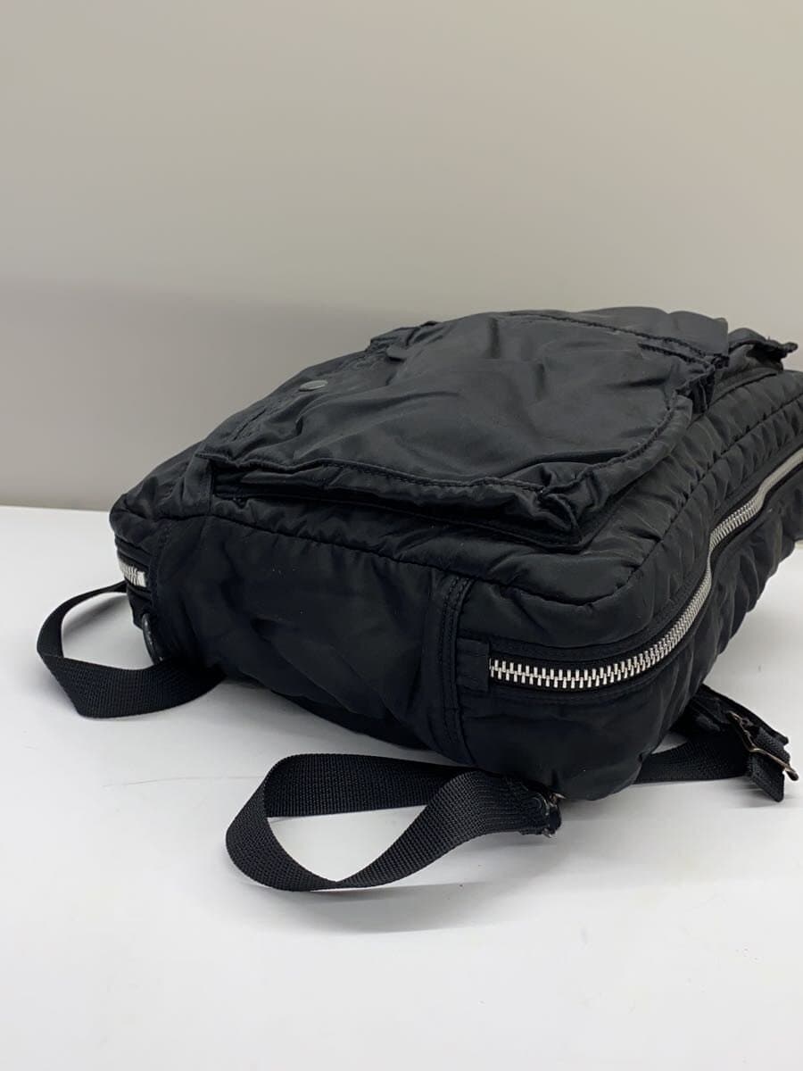PORTERTANKER Backpack Nylon Black Solid 3-Way Logo Tag Missing Part Shoulder Belt Missing Part 4
