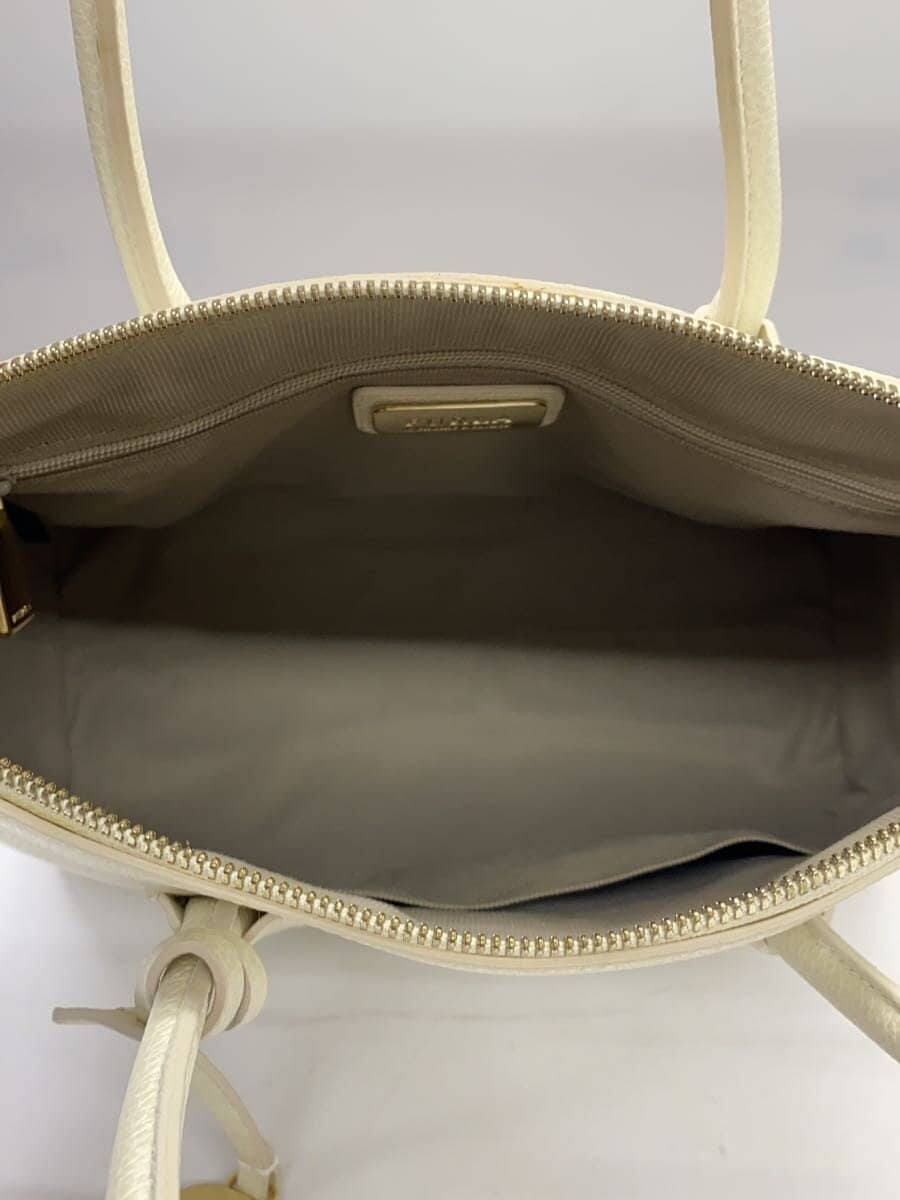 FURLA Handbag Leather White 2-Way 6