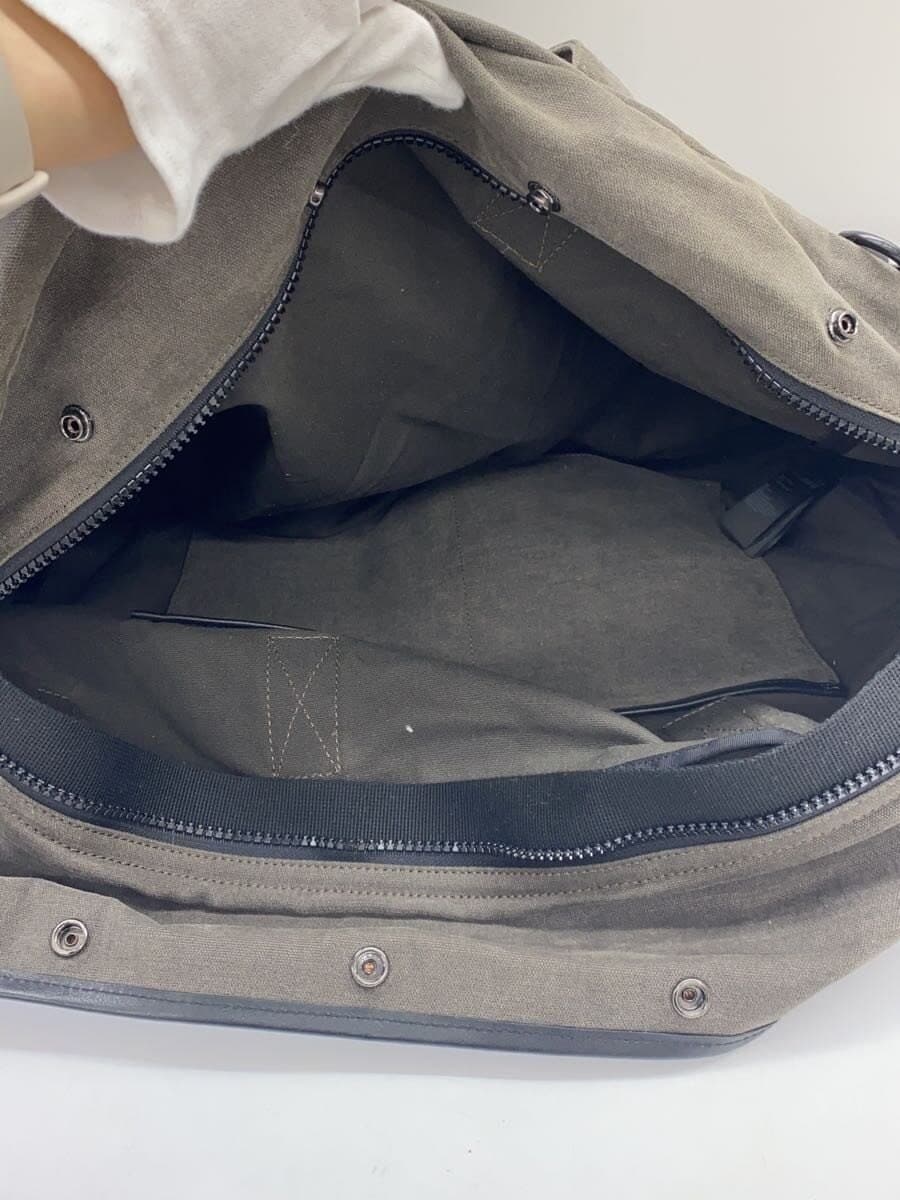 ALLSAINTS Boston Bag Cotton Gray Solid Color 6