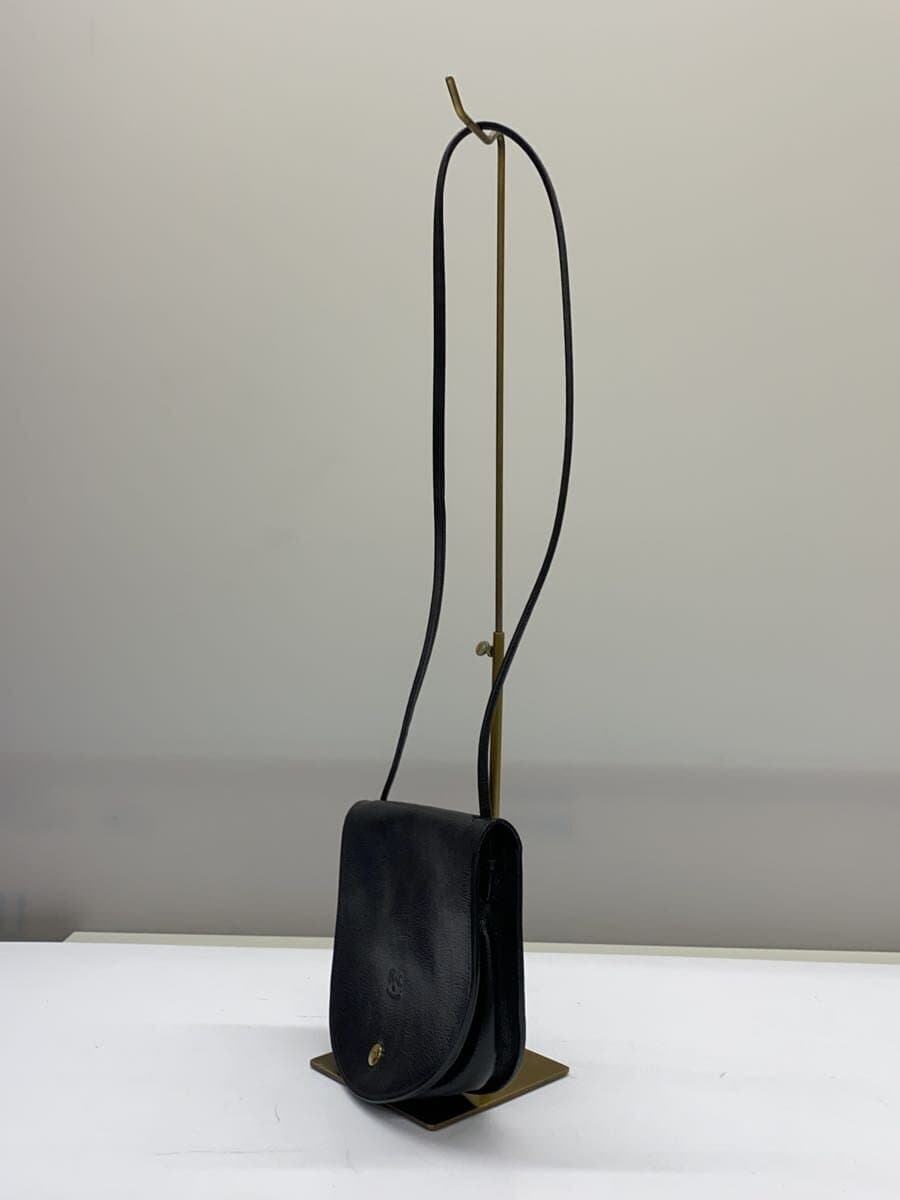 IL BISONTE Crossbody Bag Shoulder Bag Leather Black Solid 54202300311 2