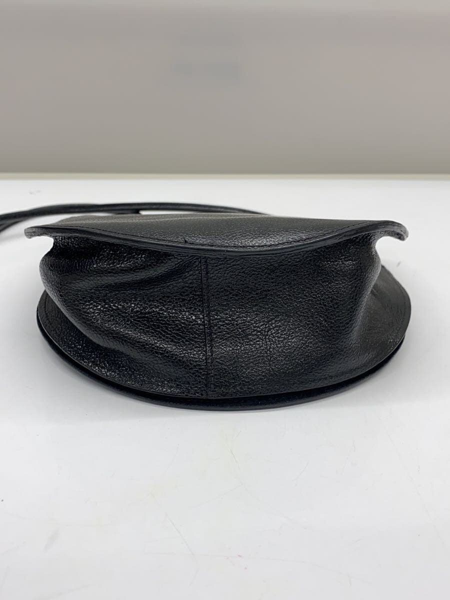 IL BISONTE Crossbody Bag Shoulder Bag Leather Black Solid 54202300311 4