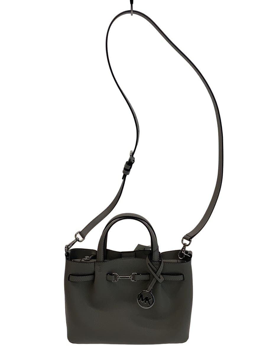 MICHAEL KORS Handbag Leather GRY Solid 35S5S2ZS5T