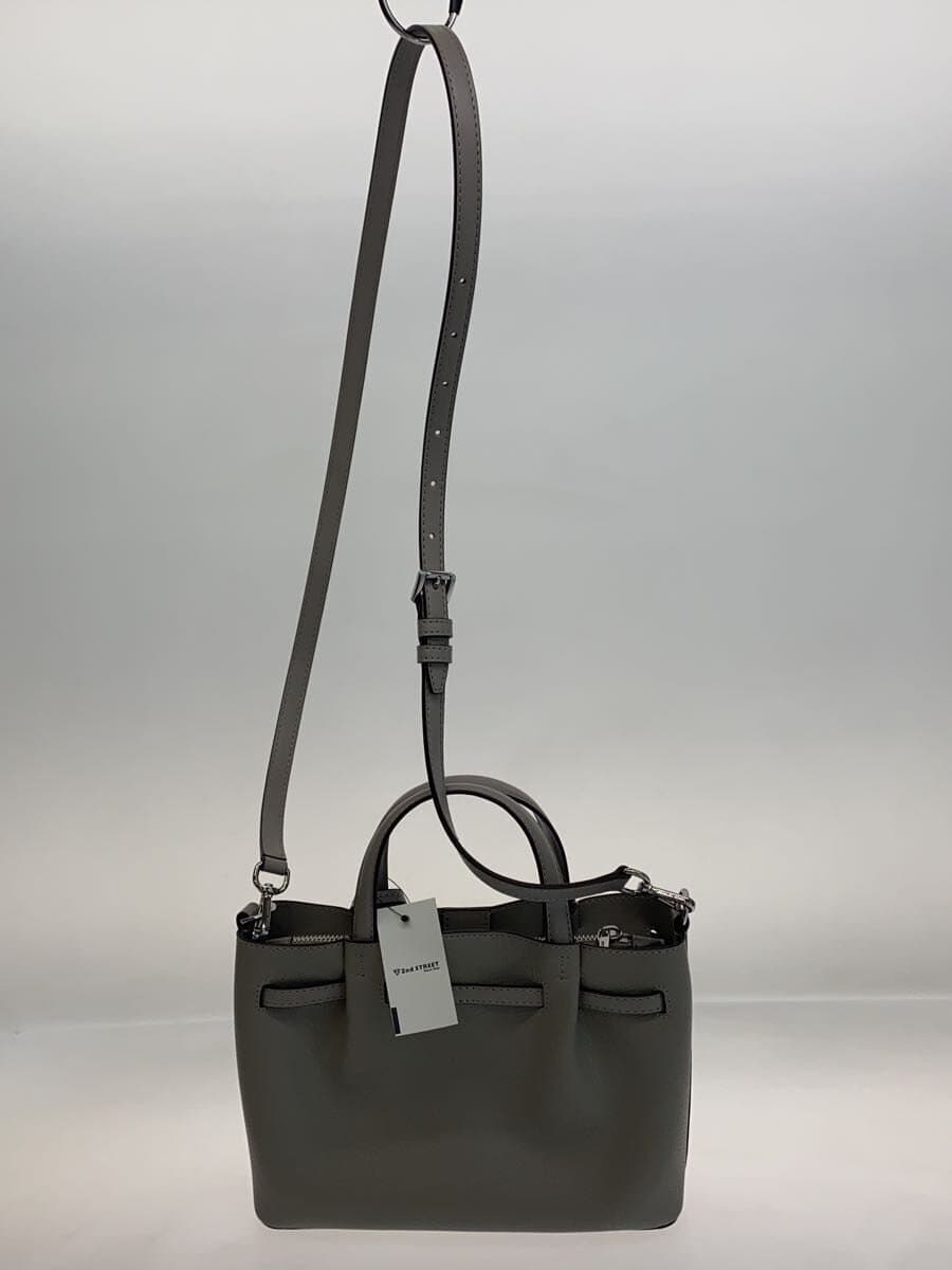 MICHAEL KORS Handbag Leather GRY Solid 35S5S2ZS5T 3