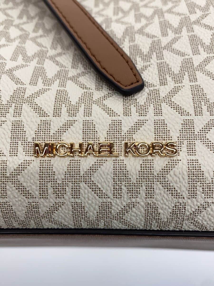 MICHAEL KORS Handbag PVC WHT All Over Pattern 35H0GU5S1B 5