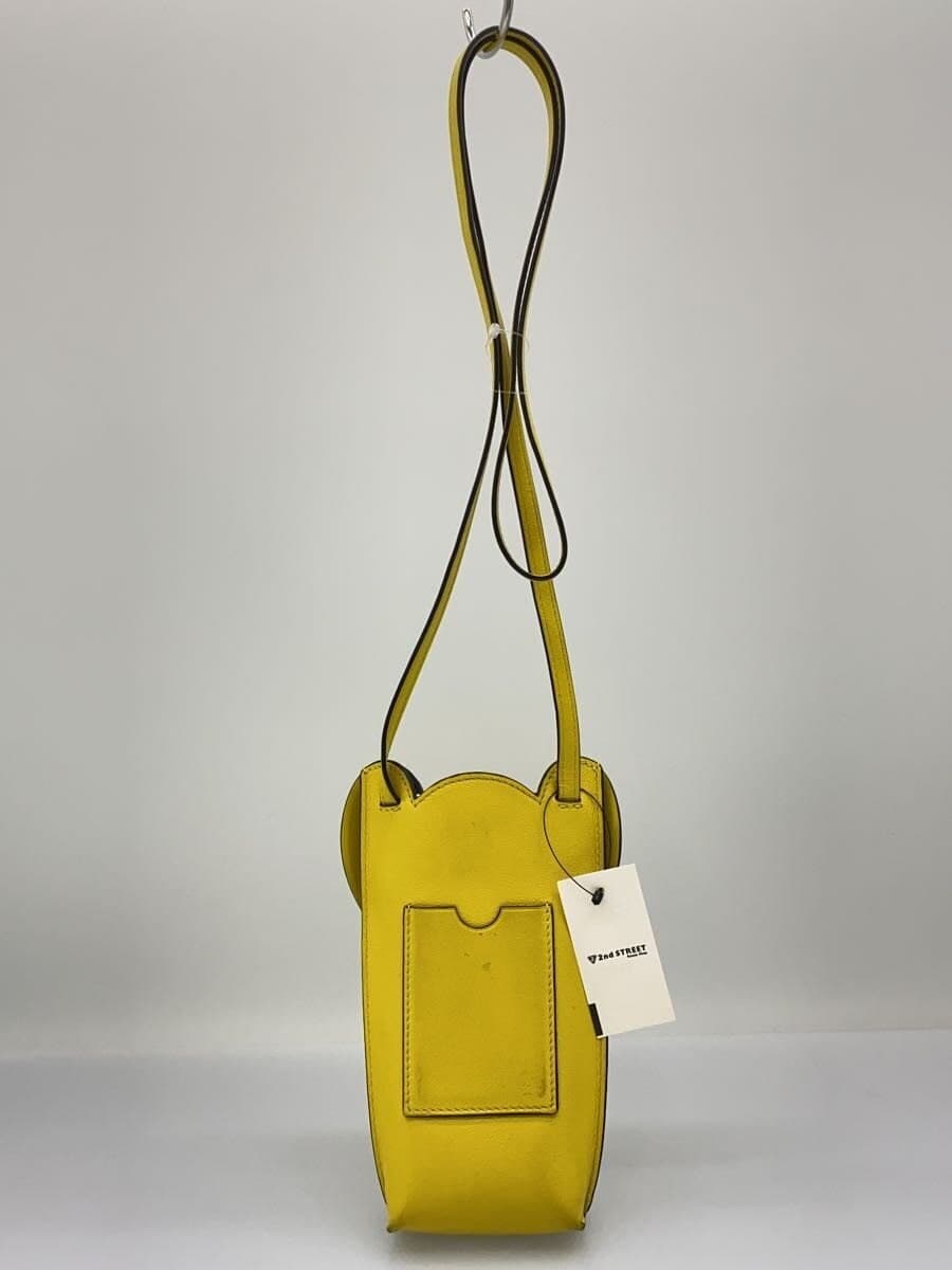 LOEWE pouch leather YLW plain 3
