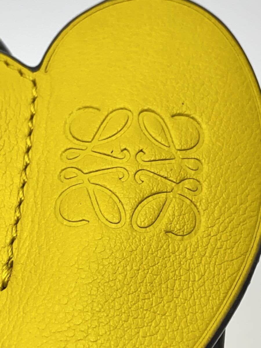 LOEWE pouch leather YLW plain 5