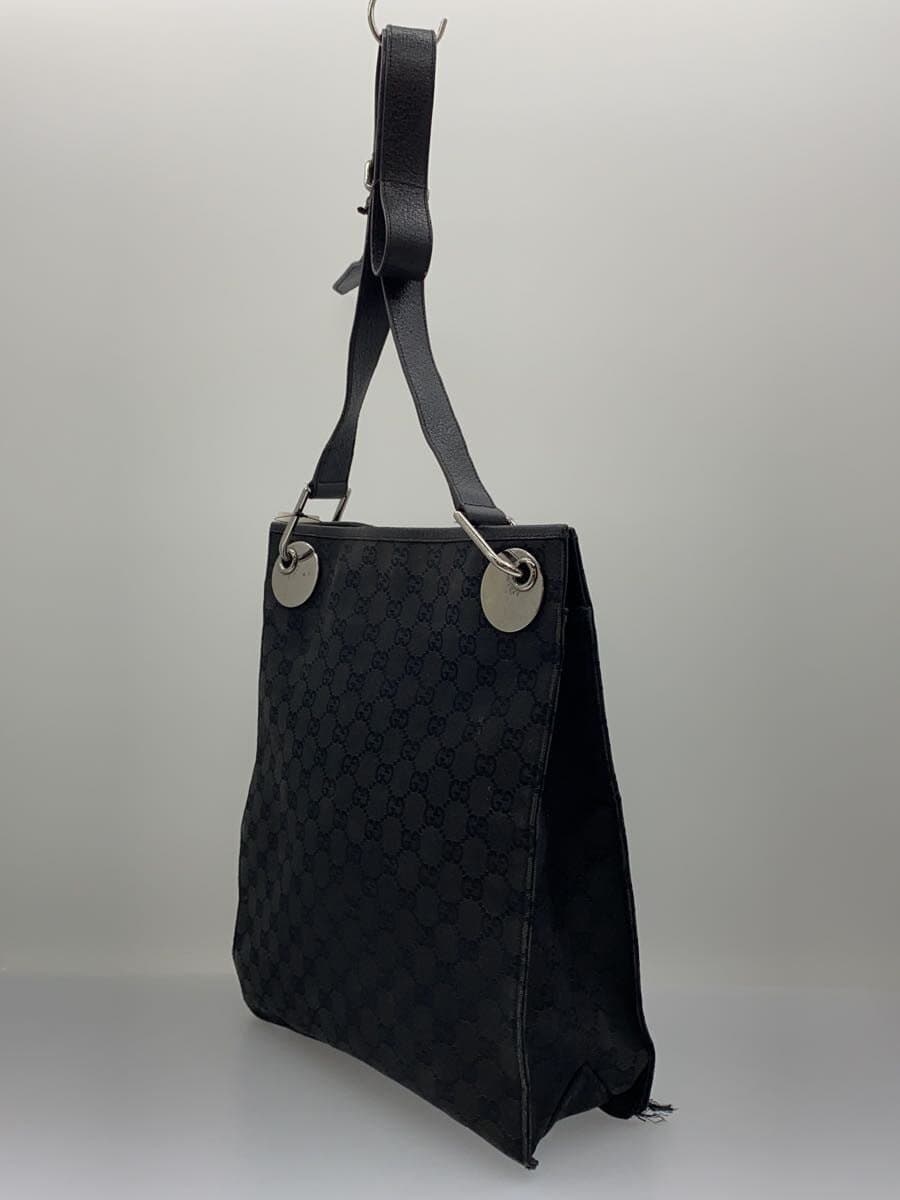 GUCCI Shoulder Bag_GG Canvas_Eclipse Canvas BLK Allover Pattern 120842 2