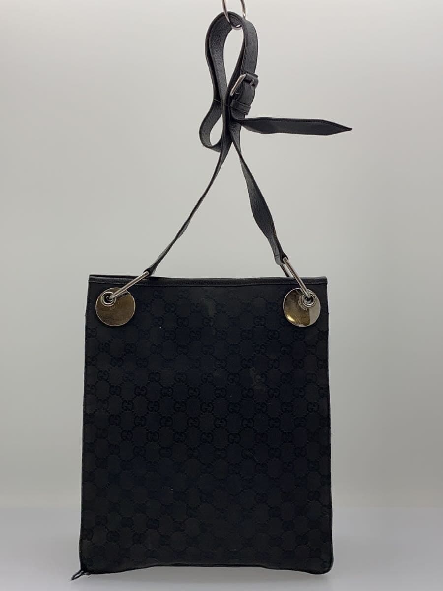 GUCCI Shoulder Bag_GG Canvas_Eclipse Canvas BLK Allover Pattern 120842 3