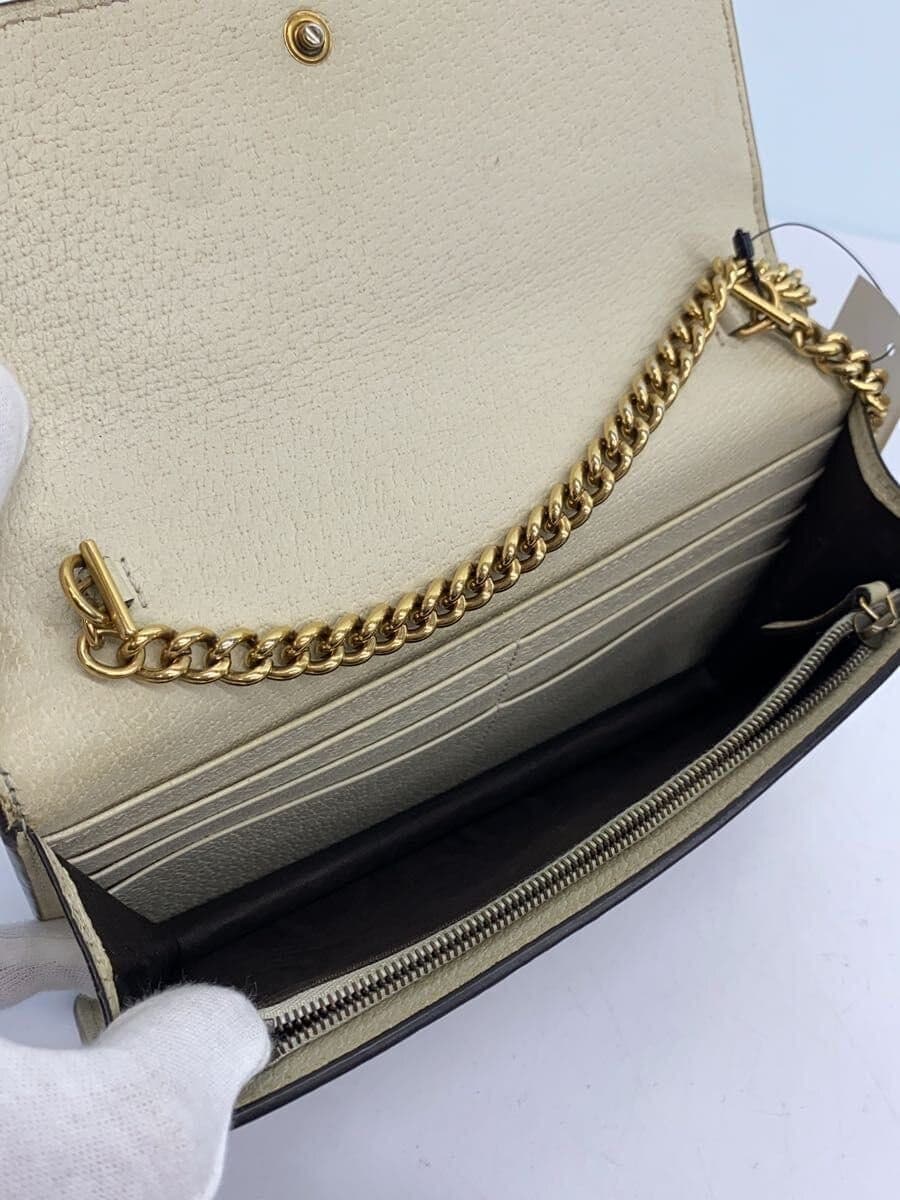 GUCCI Shoulder Bag_Queen Margaret PVC KHK All-over pattern Corner scuff present 5