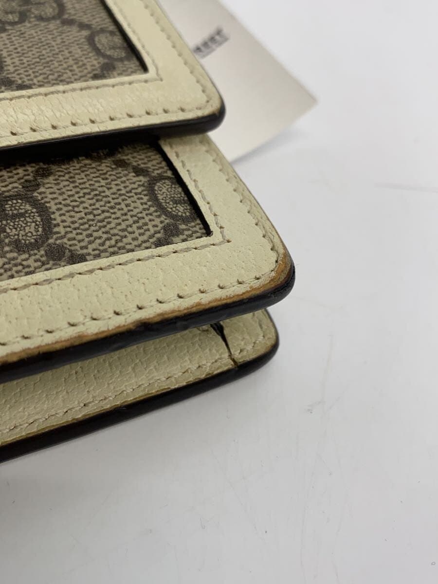 GUCCI Shoulder Bag_Queen Margaret PVC KHK All-over pattern Corner scuff present 7