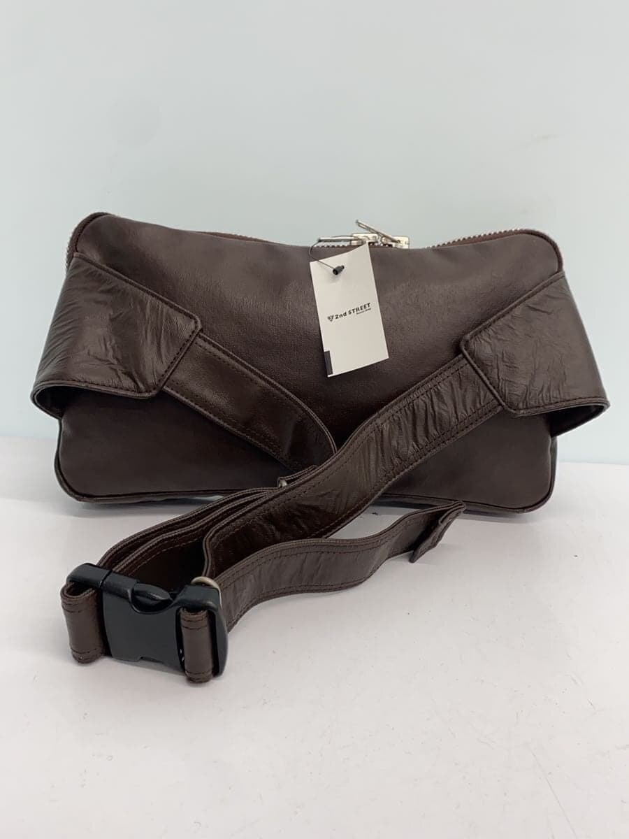 PORTERFREE STYLE WAIST BAG Leather BRW Solid Color 707-07147 3