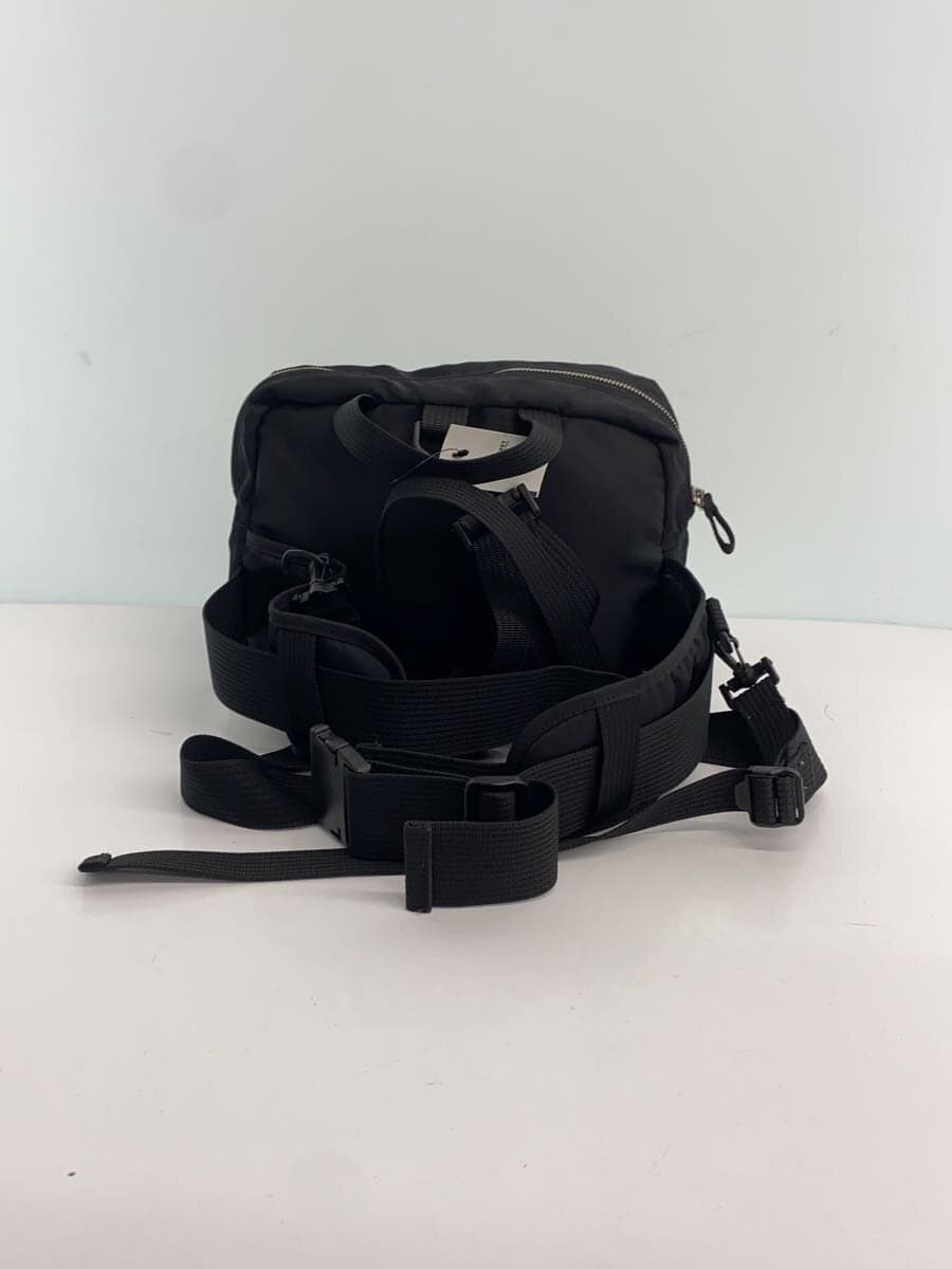 Jean Paul Gaultier waist bag nylon BLK solid color 3