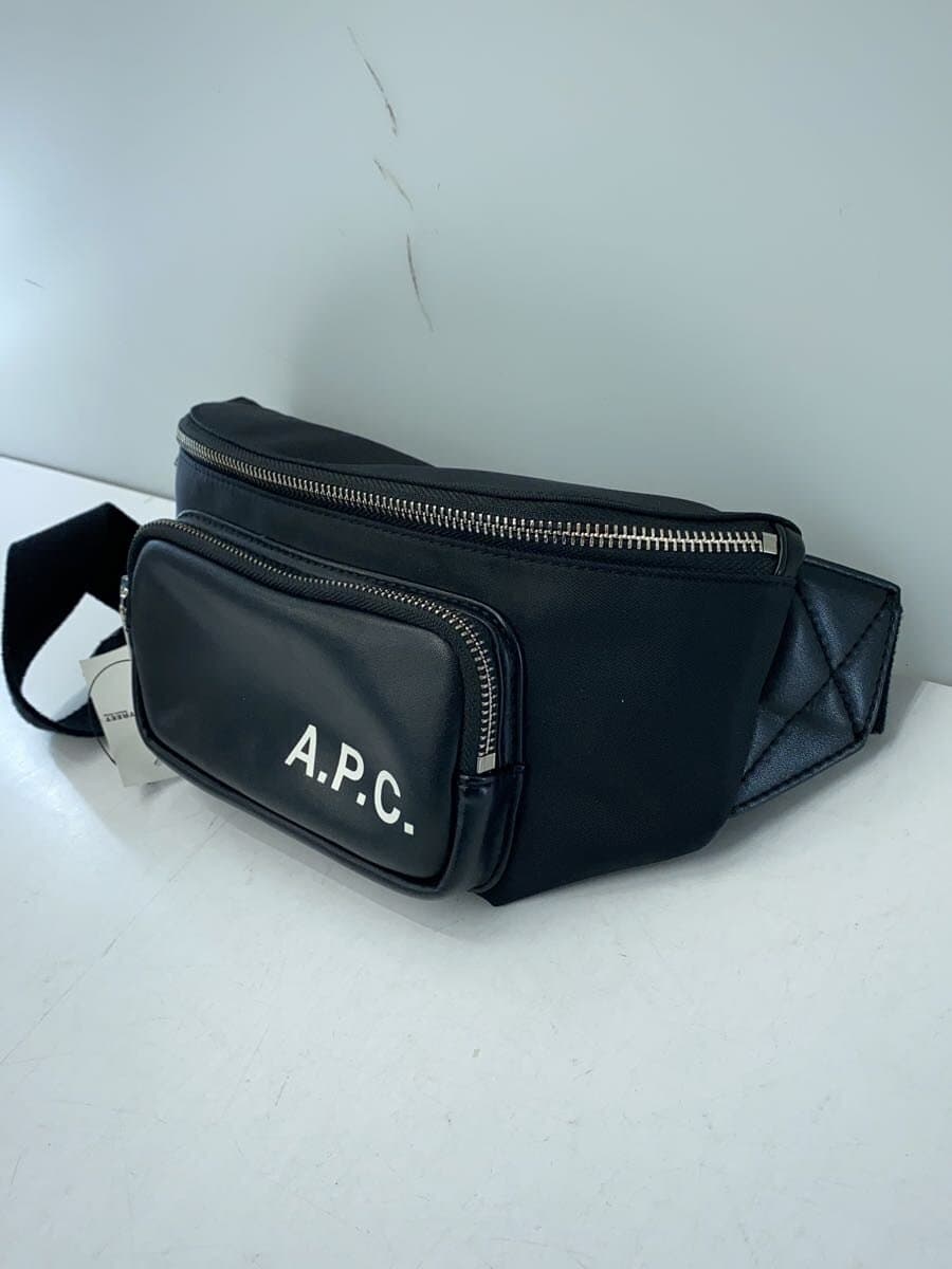 A.P.C. Waist Bag Leather BLK 2