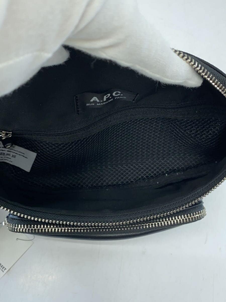 A.P.C. Waist Bag Leather BLK 6