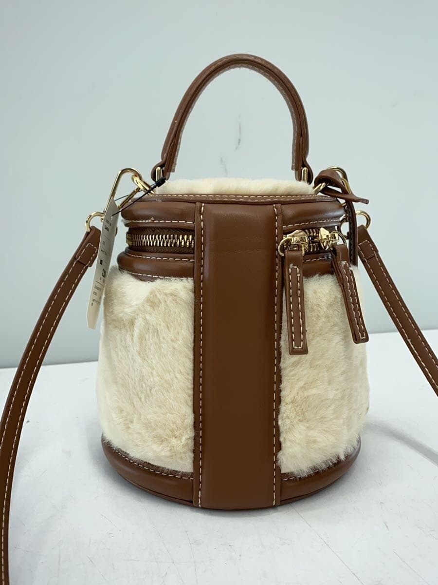 ZARA Shoulder Bag Fur CRM Solid 3