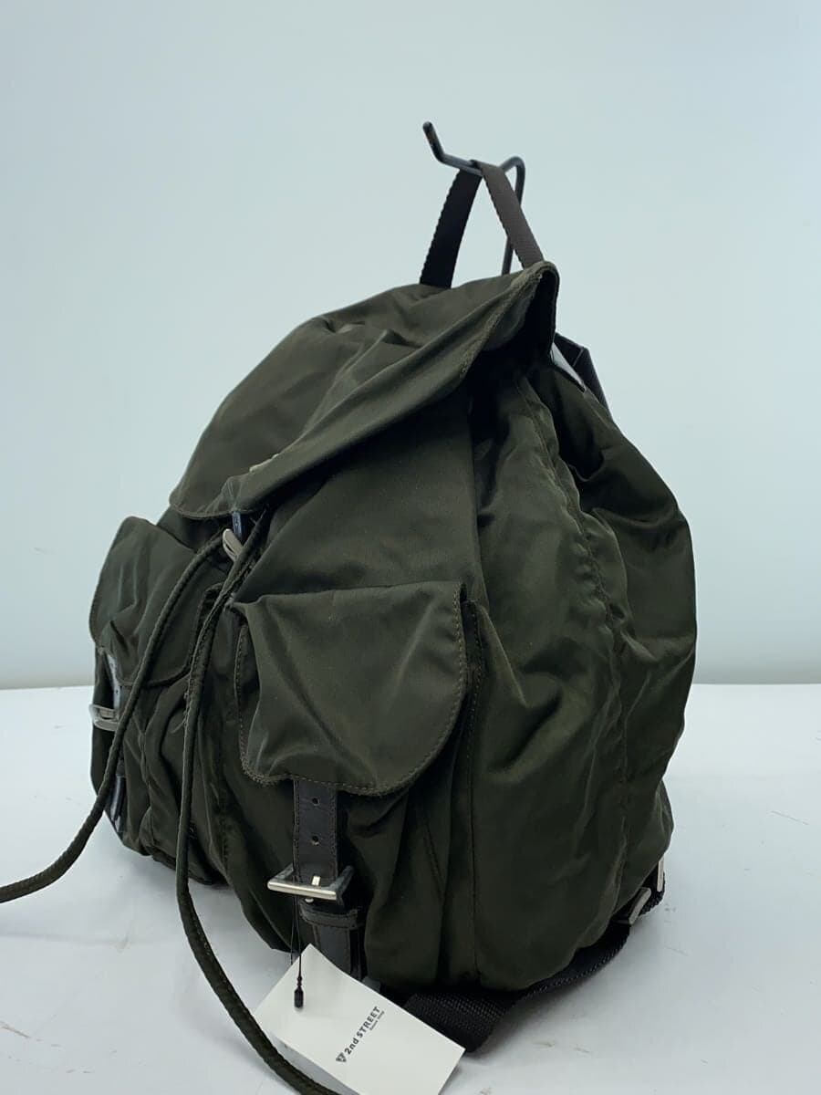 PRADA backpack nylon GRN front has stains front stains and signs of use 2