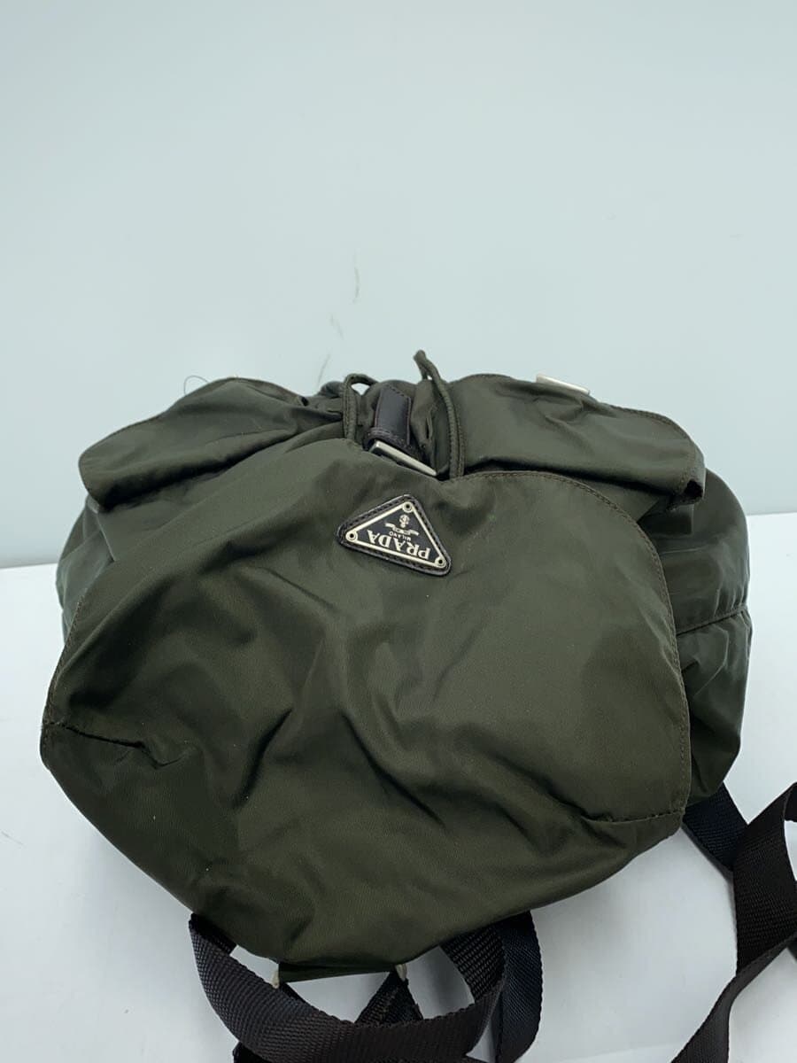 PRADA backpack nylon GRN front has stains front stains and signs of use 4
