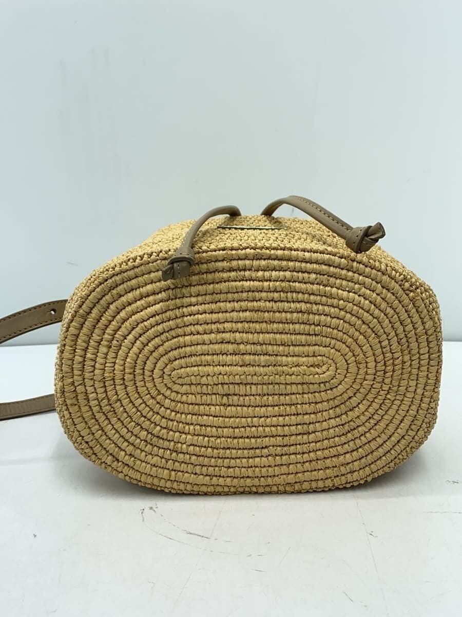 heidi klein bamboo raffia bag shoulder bag -- BEG 4