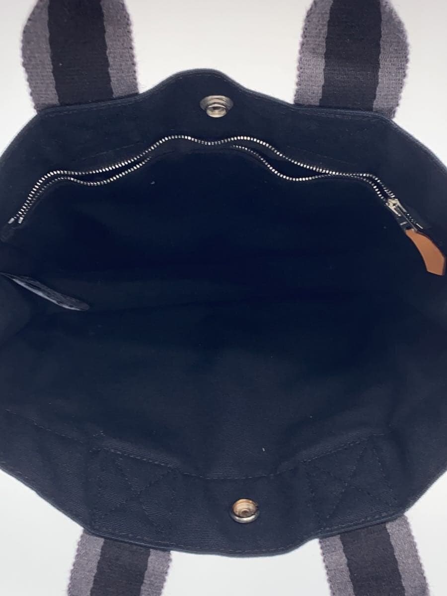 HERMES tote bag canvas BLK 6